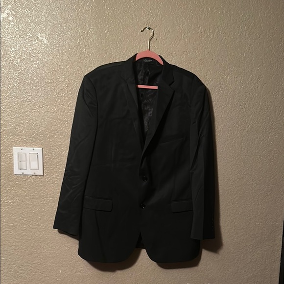 Adolfo Black Sport Coat Classic Notch Lapel - Picture 1 of 5